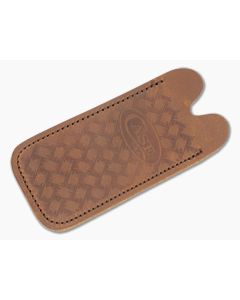 Case Brown Leather Knife Sheath Slip Pouch Herringbone 41412