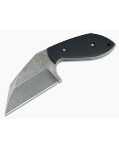 Trash Panda Knives F Off Stonewashed CPM-3V Black G10 Fixed Blade Knife 4656