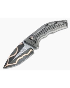 Heretic Custom Medusa Bakers Forge Damascus Tanto
