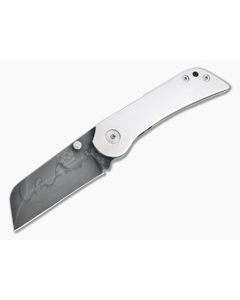 Grindhouse Knives KD #2 Non-Flipper Hamon 1095 Satin Titanium Folder 4788
