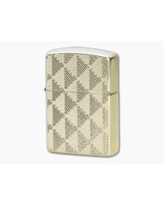 Zippo Windproof Lighter Armor Case Diamond Pattern Design 48570