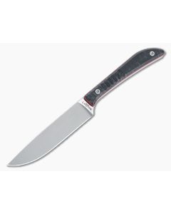 Lhotak Designs Scrap Knife Black Snake Juma with Red G10 Liner ATI 425 Drop Point Blade 4947