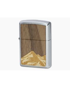 Zippo Windproof Lighter Woodchuck USA Walnut Mountains 49800