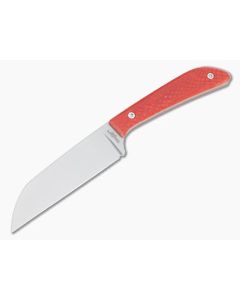 Lhotak Designs Fixed Blade Scrap Knife Red Snake Juma ATI 425 Sheepsfoot Blade 4981