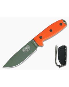 ESEE 4 OD Green Plain Edge Orange G10 Black Sheath