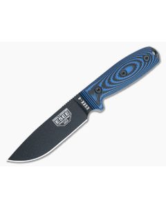 ESEE 4 Fixed Blade 3D Blue/Black G10 Handles Black Drop Point Blade 4PB-008