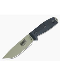 ESEE 4 Fixed Blade 3D Black G10 Handles Dark Earth Drop Point Blade 4PDE-001