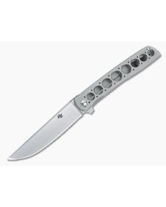 Brad Zinker Custom Urban Trapper +10 Frame Lock Tumbled Titanium