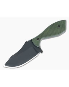Otha Custom Klax Drop Point Green G10