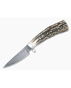 Bill Miller Custom Taper Hunter Stag and 224-Layer Damascus