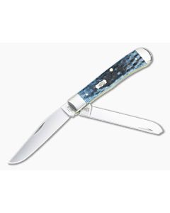 Case Trapper Mediterranean Blue Bone Peach Seed Jig 51850