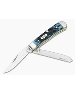 Case Tiny Trapper Mediterranean Blue Pocket Worn 51862