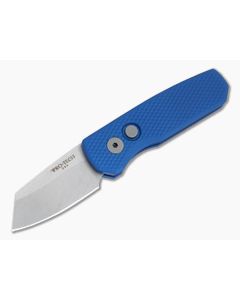 Protech Runt 5 Reverse Tanto Textured Blue Auto