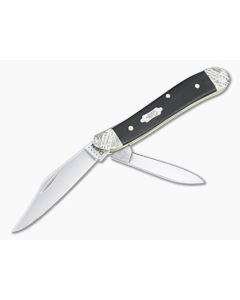 Case Peanut Worked Bolsters Smooth Ebony Wood Slip Joint Folder 59674