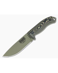 ESEE 5 Fixed Blade 3D Coyote & Black Textured G10 Dark Earth 1095 Drop Point Blade 5PDE-005