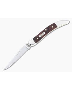 Case Smooth Small Texas Toothpick Brown Maple Burl Wood 64066