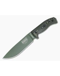 ESEE 6 OD Green Blade 3D OD Green/Black G10 Handles Fixed Blade 6POD-003