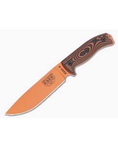 ESEE 6 Fixed Blade 3D Orange/Black G10 Handles Orange Drop Point Blade 6POR-006