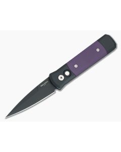 Protech Godson Purple G10 Black DLC Blade Auto