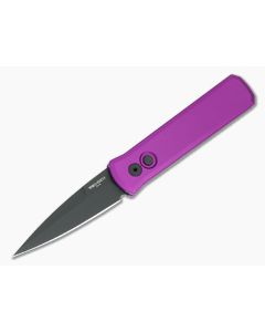 Protech Godson Purple Handle Black Blade