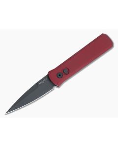 Protech Godson Auto Red Handle Black Blade