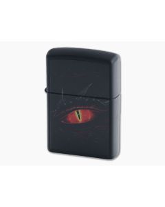 Zippo Lighter Glowing Red Eye Dragon Matte Black Windproof Lighter 80830