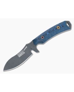 Dawson Knives Harvester Apocalypse Black Magnacut Blue/Black G10