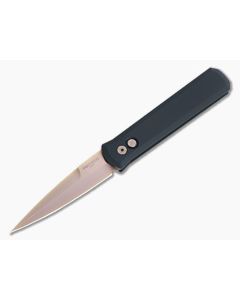 Protech Godfather Rose Gold 154CM Black Automatic Folder 921-RG