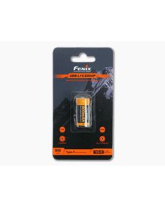 Fenix ARB-L16-800UP Built-In USB-C Rechargeable 16340 800mAh 3.6V Protected Lithium Ion (Li-ion) Button Top Battery