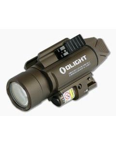 Olight Baldr Pro Desert Tan 1350 Lumen LED Tactical Light with Green Laser