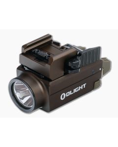 Olight Baldr S Rechargeable Tactical Light Desert Tan Aluminum 800 Lumens Max with Green Laser 