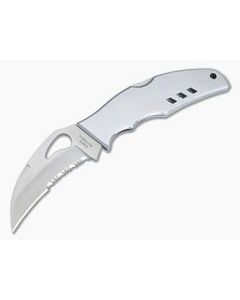 Byrd Crossbill Stainless Steel Hollow Ground Part Serrated Edge 07PS