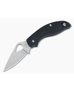 Byrd Tern Black G-10 Non Locking Slipit Satin Plain Edge 23GP