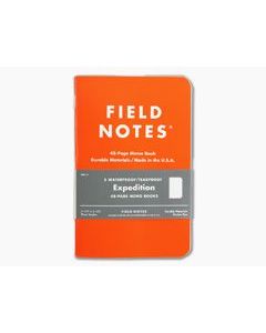 Field Notes Expedition 48-Page Dot-Graph Waterproof Notebook 3 Pack