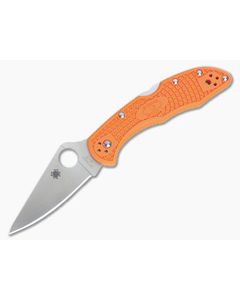 Spyderco Delica 4 Flat Ground VG10 Orange FRN C11FPOR