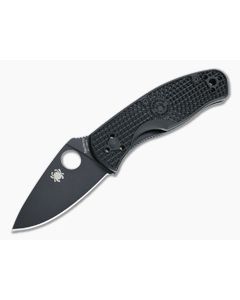 Spyderco Persistence Lightweight Black Plain Edge Black FRN Liner Lock Folder C136PBBK