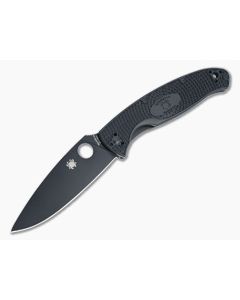 Spyderco Resilience Lightweight Black Plain Black FRN Liner Lock Folder C142PBBK