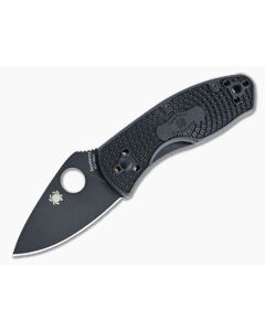 Spyderco Ambitious Lightweight Black Plain Edge FRN Liner Lock Folder C148PBBK