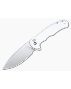 Civivi Button Lock Praxis Flipper Silver Aluminum C18026E-2