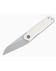 CIVIVI x Ostap Hel Ki-V Plus Top Flipper Blasted Nitro-V Ivory G10 Folder C20005B-2