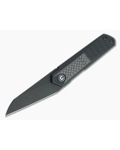 CIVIVI x Ostap Hel Ki-V Plus Top Flipper Black Stonewashed Nitro-V Carbon Fiber/G10 Folder C20005B-3