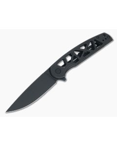 CIVIVI Perf Black Stonewashed Nitro-V Milled Stainless Steel Frame Lock Flipper C20006-B