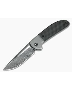 CIVIVI Trailblazer C2018DS-1 Damascus Bolstered Carbon Fiber G10 Slip Joint Folder
