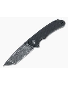 CIVIVI Brazen Tanto Black Damascus Coarse Black Micarta Liner Lock Flipper C2023DS-1