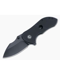 CIVIVI Gordo Liner Lock Flipper Black G10 Handles Black D2 Drop Point Blade C22018C-1