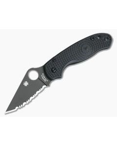 Spyderco Para 3 Lightweight Black FRN Black DLC Serrated BD1N C223SBBK