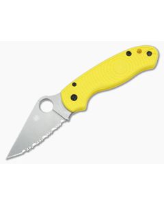Spyderco Para 3 MagnaCut Salt Lightweight Yellow Serrated
