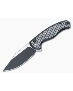 Civivi Stormhowl Black Aluminum Button Lock Pocket Knife C23040B-1