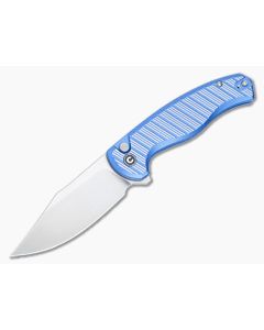 Civivi Stormhowl Blue Aluminum Button Lock Pocket Knife C23040B-2