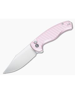 Civivi Stormhowl Pink Aluminum Button Lock Pocket Knife C23040B-3